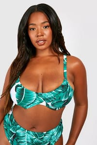 boohoo plus underwired bikini set